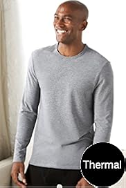 2 Pack Lightweight Long Sleeve Crew Neck Thermal Vest