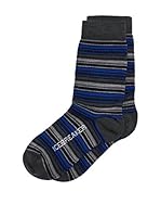 Icebreaker Merino Calcetines Kids Lifestyle (Gris / Azul)