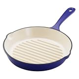 Rachael Ray 11 Round Deep Grill Pan- Blue