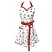 Wrapables Adjustable Flirty Hostess Apron, Sweet Cherries