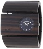 Vestal Women's RSW004 Rosewood Burnt Ebony Wood Bangle Watch
