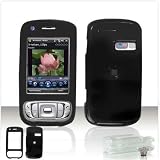 SOLID BLACK SNAP-ON COVER HARD CASE (With Optional Swivel Belt Clip) for HTC TILT 8925 / TyTN II (Kaiser)