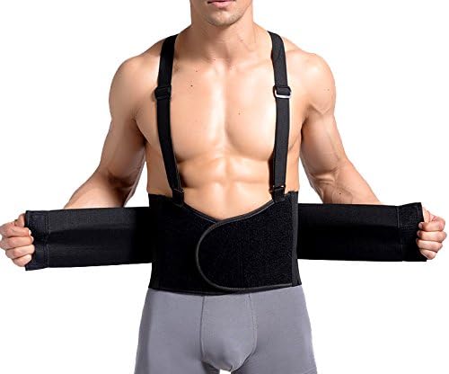 Neoprene Back Brace Waist Support Belt by Ninjetics- Excellent Adjustable and Breathable Lumbar Relief