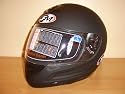 JFM MOTORCYCLE CRASH HELMET, SUPERB, MATT BLK SMALL