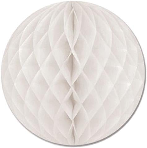 12" White Honeycomb Ball