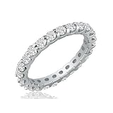 Platinum Anniversary Diamond Eternity Band, Ring Sizes 3-9 (1 1/2cttw. G-H SI3)