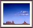 Monument Valley Panorama - Spectacular approx. 24"x28" Framed & Matted - 1 7/8" Walnut Toned Wood Frame - Photographic Print by Carol M. Highsmith