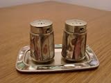 Mexico Abalone Shell Salt and Pepper Shaker with Tray