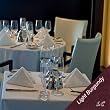 12 Each 90x156 Light Burgundy Ambassador Linen Tablecloths Wholesale Side Panels Rounded Corners