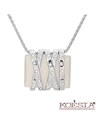 Koesia 13.40 Ctw Quartz 18K Gold Necklace