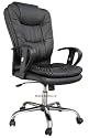 ULTRA 001 CONTEMPORARY BLACK LEATHER OFFICE CHAIR