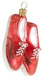 Ornaments To Remember Boat Shoes (coral) Hand-Blown Glass Ornament