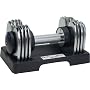 Sunny Health & Fitness 25 Lbs. Adjustable Chrome Dumbbell