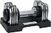 Sunny Health & Fitness 25 Lbs. Adjustable Chrome Dumbbell