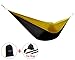 Yes4All Ultra Light Hammocks - Black/Yellow with Tree Strap - ²1X9VZ