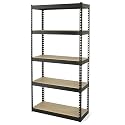 Gorilla Rack GR5-3012-5IMP 5-Shelf 30-by-12-by-60-Inch Shelving Unit, Black