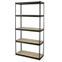 Gorilla Rack GR5-3012-5IMP 5-Shelf 30-by-12-by-60-Inch Shelving Unit, Black