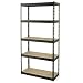 Gorilla Rack GR5-3012-5IMP 5-Shelf 30-by-12-by-60-Inch Shelving Unit, Black