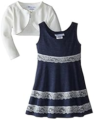 Girls Cotton/Polyester/Rayon/Spandex/Knit Lace  Dress