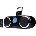 iLuv i166 Audio System with Dual Alarm, LCD, and Dock for iPod (Black)