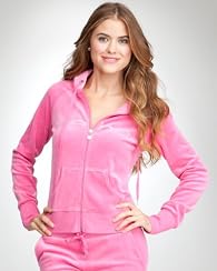 bebe Logo Gradient Velour Jacket