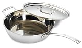 Gourmet Standard 4 Quart Tri-Ply Chef's Pan with Lid - AS11129