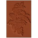 Deep Red Stamps Holly Branch Rubber Stamp