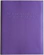 Purple Embossed Memories Leather Brag Book