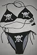 JOLLY ROGER BIKINI - PIRATE BIKINI - BOOTY BIKINI - STRING BIKINI