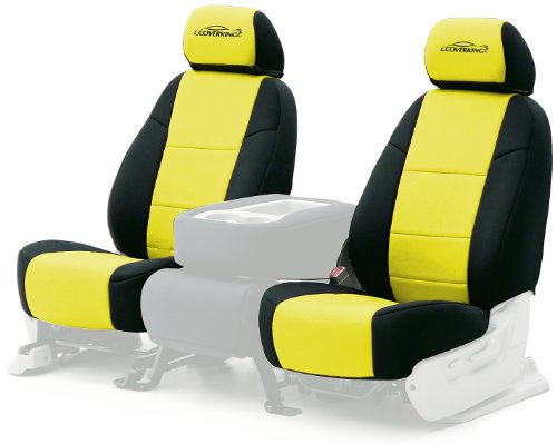 Coverking Custom-Fit Rear Bench Seat Cover - Neoprene, Yellow