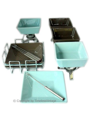 17pc Modern Fondue Set