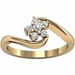 14K Yellow Gold Diamond Ring - 0.16 Ct.