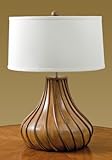 IMAGE OF Chestnut Mid Century Modern Twisted Bulb Lamp