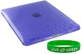 Purple Wave Design Crystal Skin TPU Case for Apple iPad 3G 64GB