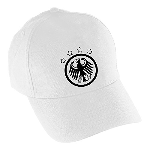 Baseballcap Deutschland Retro EM 2016 in Frankreich France weiß Germany Deutschland