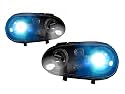 VW Golf Headlights Black Xenon Headlights R32 Style 1999 2000 2001 2002 2003 2004 99 00 01 02 03 04