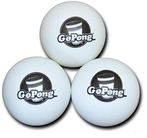GoPong Official Beer Pong Balls, Pack of 36, White