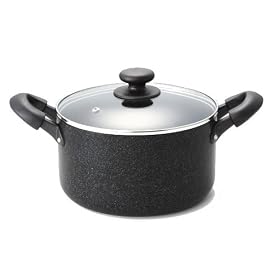 【クリックで詳細表示】キッチンロゼ マーブルIH半寸胴鍋22cm ND-1224