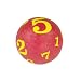 Search : Numbers Ball Red and Yellow 5in