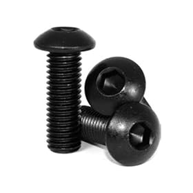 M2.5 X 3mm Button Head Cap Screw; Black; Pack of 10