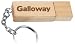 Engraved Wooden USB Flash Drive 8 GB with chain - Engraved name Galloway
