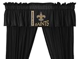 New Orleans Saints Window Treatments Valance and Drapes