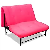IMAGE OF Elite Products X Factor Black Metal Twin Size Futon