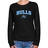 Buffalo Bulls Ladies Black Logo Arch Long Sleeve Classic Fit Tee