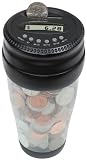 Totes Mens Auto Coin Jar, Clear, One Size