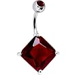 January 16mm Birthstone Color Belly Ring