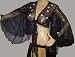 Black beaded chiffon sequin Mirror top