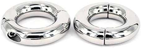DiscountOne Stainless Ball Stretcher Weights, Heavy Segment Male Rings (L ID33mm)