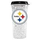 NFL Pittsburgh Steelers Duck House Crystal Tumbler with Straw