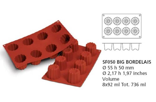 Silikomart - Moule a Canneles Silicone - SF050